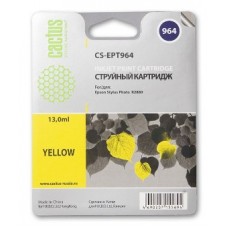 Картридж аналог C13T09644010 (CACTUS CS-EPT964) для Epson Stylus Photo R2880, желтый (13 мл.)